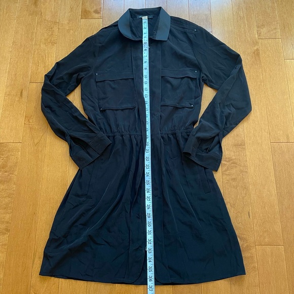 *SALE* NWOT Kenneth Cole Zip Front Utility Dress Black in Small - Picture 4 of 7